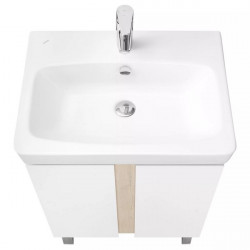 Тумба с раковиной Aquaton Кантри 60 Белый/Дуб Верона