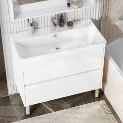 Тумба с раковиной Aquaton Сканди 90 белый